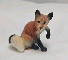 Vintage Miniature Bone China Red Fox Figurine picture