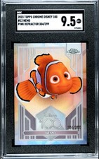 2023 TOPPS CHROME DISNEY 100 NEMO PINK REFRACTOR 304/399 #13 SGC 9.5 picture