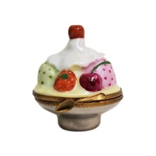 Limoges Ice Cream Sundae In A Bowl Trinket Box picture