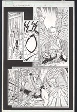 Marvel Adventures Spider-Man #3 Pg 14 Original Art Scherberger Vulture 2005 picture