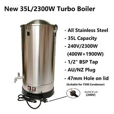 New 35L S. S Turbo Boiler 240V/2300W/47mm Hole/SS Tap picture