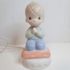 Precious Moments Night Light Praying Boy 7 Inches Tall Vintage Enesco 1990 picture