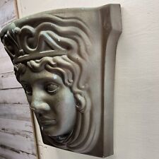 Vintage Goddess Face Planter Outdoor Pot Wall Mounted 1995 Plastic picture