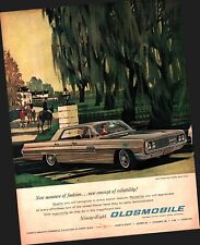 1962 OLDSMOBILE Ninety Eight horses willow Sedan Vintage Print Ad a3 picture