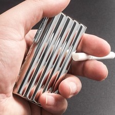 Corrugated Silver Copper Cigarette Box Metal Tobacco Case Hold 10Pcs Cigars picture