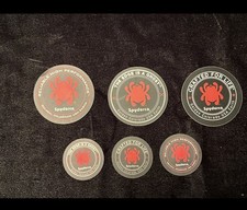 Spyderco Stickers 6 Pack. 3 Large 3 Small picture