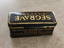 RARE VINTAGE SEGRAVE SPARK PLUG SPARKING PLUG TIN  picture