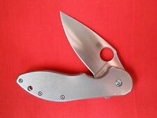 SPYDERCO  C172CF DOMINO CTS-XHP  1 BLADE  FRAME LOCK METAL HANDLES  KNIFE picture
