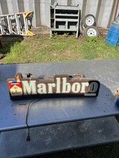 Vintage Marlboro Store Advertising Sign Display Rare Man Cave Bar Pub Lights Up picture