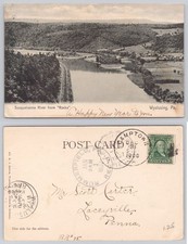 1906 Susquehanna River from Rocks Wyalusing PA Divided Back Postcard picture