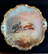 Coiffe Limoges France Hand Painted Porcelain Game Bird Plate 9-1/2