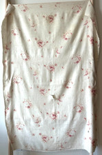 Antique 1920's Shabby Pink Roses Cotton Panel Fabric Large Scale picture