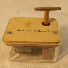 Vintage Narco Music Box Movement Wind Up Mechanism Works Plays Brahms Lullaby picture