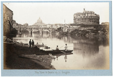 Italia, Roma, Castel S. Angelo Vintage Print, Italy Albumen Print 16.5x picture