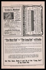 1912 Excelsior Chemical Chicago IL Crube's Method One Drop Corn Remover Print Ad picture