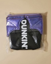 Dunkin' Black & Purple Bat Wings Coffee & Tea Cup Sleeve Holder Koozie UNOPENED picture