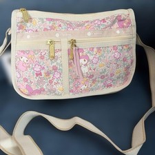 LeSportsac x Sanrio My Melody Shoulder Bag Pink Floral Small Everyday Tote picture
