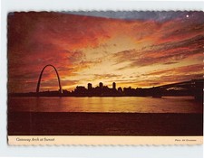 Postcard Gateway Arch At Sunset St. Louis Missouri USA picture