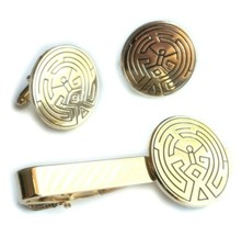 Westworld HBO West World Series TV Show Tie Bar Clip Cufflink Cuff Links Set picture
