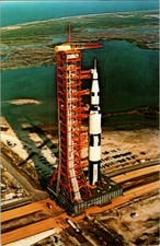Between Titusville & Melbourne FL : NASA CARD - KENNEDY SPACE CENTER s/21 BI1911 picture