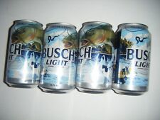 4 Busch Light 2024 Limited Edition FISHING Channel CatFish Collector Can Empty picture