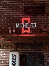 Vintage Michelob Beer Ribber Sign Circa. 1988 picture