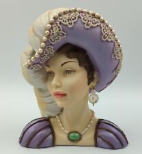 Cameo Girls Judith 1809 Lovely In Lavender Lady Head Vase  picture