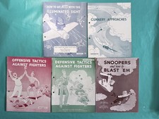 WWII 1943 US Navy Fixed Gunnery Combat Tactics 5 Pamphlet Set picture