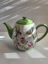 Certified International Hummingbirds Ceramic Teapot by Susan Winget (40 oz) NEW picture