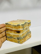 Large 1.1kg Brown Aragonite Cube Natural Polished Healing Crystal Stone picture
