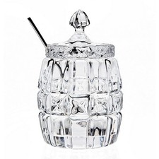Shannon Crystal By Godinger 13701 Jam Jar with Spoon picture