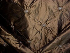 12-5/8Y BRUNSCHWIG & FILS LEE JOFA DEEP GOLD TUFTED SILK UPHOLSTERY FABRIC  picture