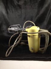 Vintage West Bend Metal Yellow Portable Hand Mixer Cat 3230 E picture