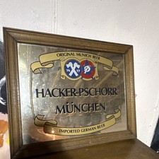 Hacker-Pschorr München Imported German Beer Breweriana Mirror Collectible picture