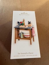 Hallmark Keepsake Ornament 2007 Do Yourself a Flavor Kitchen Island MIB Baking picture
