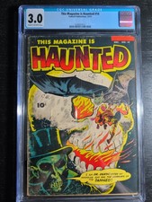 This Magazine is Haunted 15 | CGC 3.0 | Burning Skull cover | Fawcett 1953 picture
