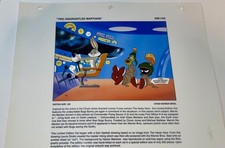 Warner Bros Bugs Bunny Laminated Promo Gallery Binder Page Chez Bugs picture