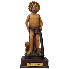 San Lazaro 5 Inch Finely Finished Resin Figurines N6726 B picture
