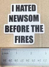 California Newsom Fires Funny political vinyl sticker  picture