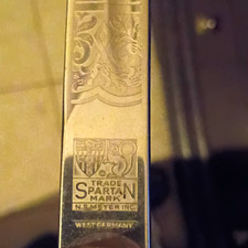 Spartan Saber West Germany Mark N.S.M. Meyer Steel Blade Black Plastic Handle picture