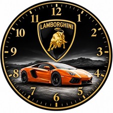 Lamborghini 9” Wall Clock/ Great Gift Idea 🎁 picture