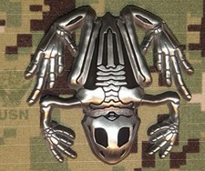 Antique Silver Bone Frog / Navy SEAL Team Challenge Coin /NSW/SWCC/CPO picture