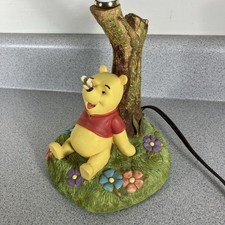 Vintage Walt Disney Winnie The Pooh Nursery Lamp Night Light Baby Honey Bee picture
