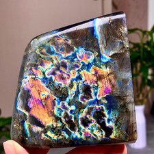 465G Natural Gorgeous Labradorite QuartzCrystal Stone Specimen Healing E116 picture