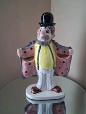 Vintage Hobo Man Ceramic Planter Vase Barware Hand Painted 1950's MCM Rare picture