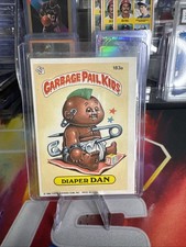 1986 GARBAGE PAIL KIDS SERIES 5 RARE #183A DIAPER DAN (YELLOW BLOTCH ERROR) NM picture