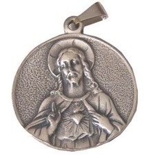 Sacred Heart / Immaculate Heart - Pewter (3cm-1.2