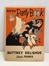 VTG 1955 Weeny-Witch Halloween Party Book Buttrey Delishus Wieners Unused MT picture