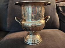Vintage Silverplate Champagne Wine Chiller Double Handle 10