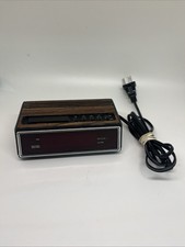 Vintage Micronta Radio Shack Digital Alarm Clock 63-754 Faux Wood Tested-Read picture